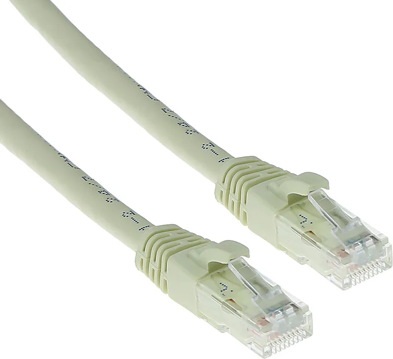 1,5 meter U/UTP CAT6A patchkabel snagless met RJ45 connectoren IB3251 by ACT in Ivory – product photo