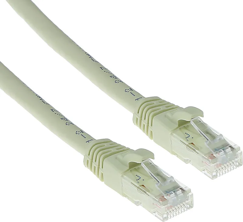 1 meter U/UTP CAT6 patchkabel snagless met RJ45 connectoren IS8401 by ACT in Ivory – product photo
