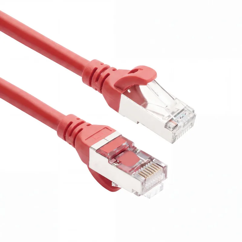 10 meter TPE S/FTP CAT6A ultra-flex patchkabel snagless met RJ45 connectoren FC2510 by ACT in Red – product photo