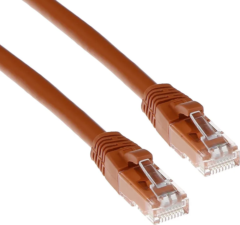 15 meter U/UTP CAT6 patchkabel snagless met RJ45 connectoren IS1615 by ACT in Brown – product photo