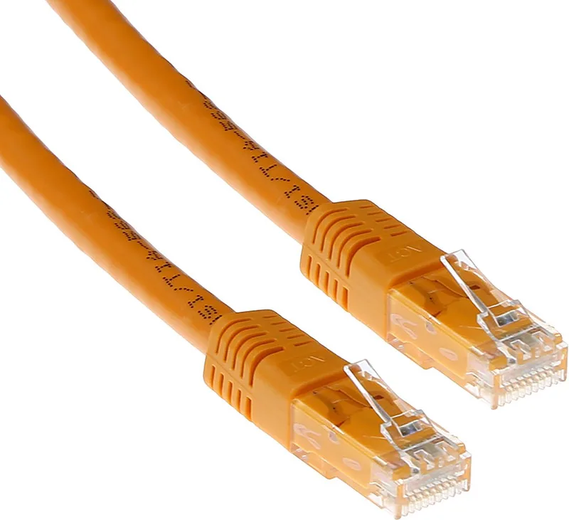 2 meter U/UTP CAT6 patchkabel met RJ45 connectoren IB1502 by ACT in Orange – product photo