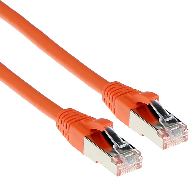 3,00 meter SFTP CAT6A patchkabel snagless met RJ45 connectoren FB2103 von ACT in Orange – Produktfoto
