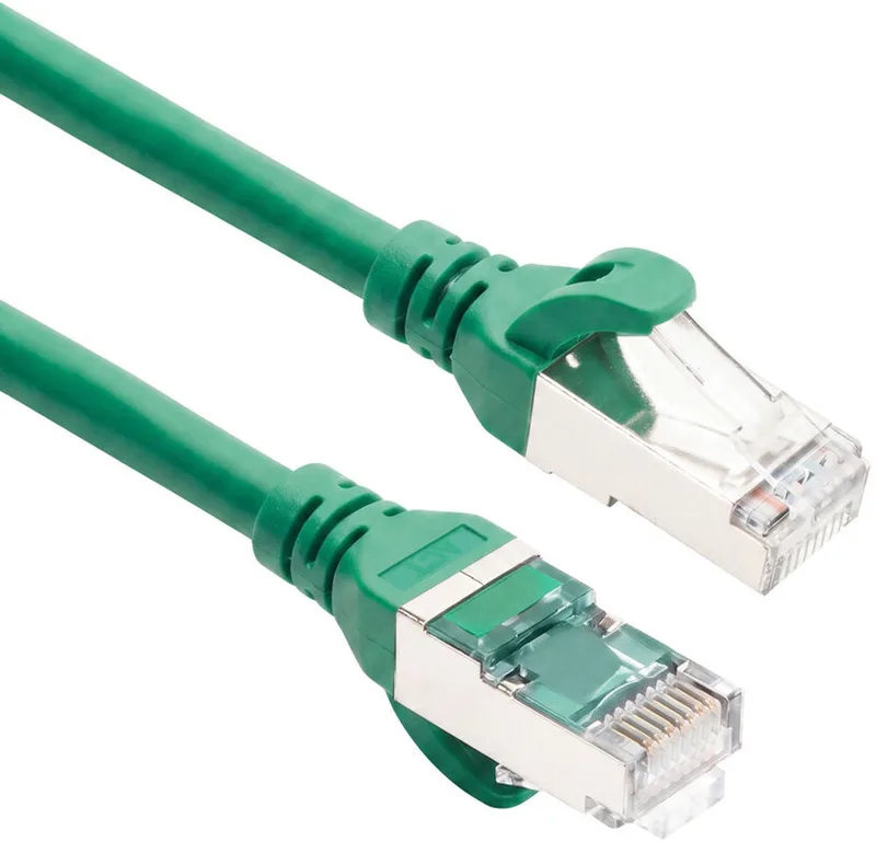 5 meter TPE S/FTP CAT6A ultra-flex patchkabel snagless met RJ45 connectoren FC2705 by ACT in Green – product photo