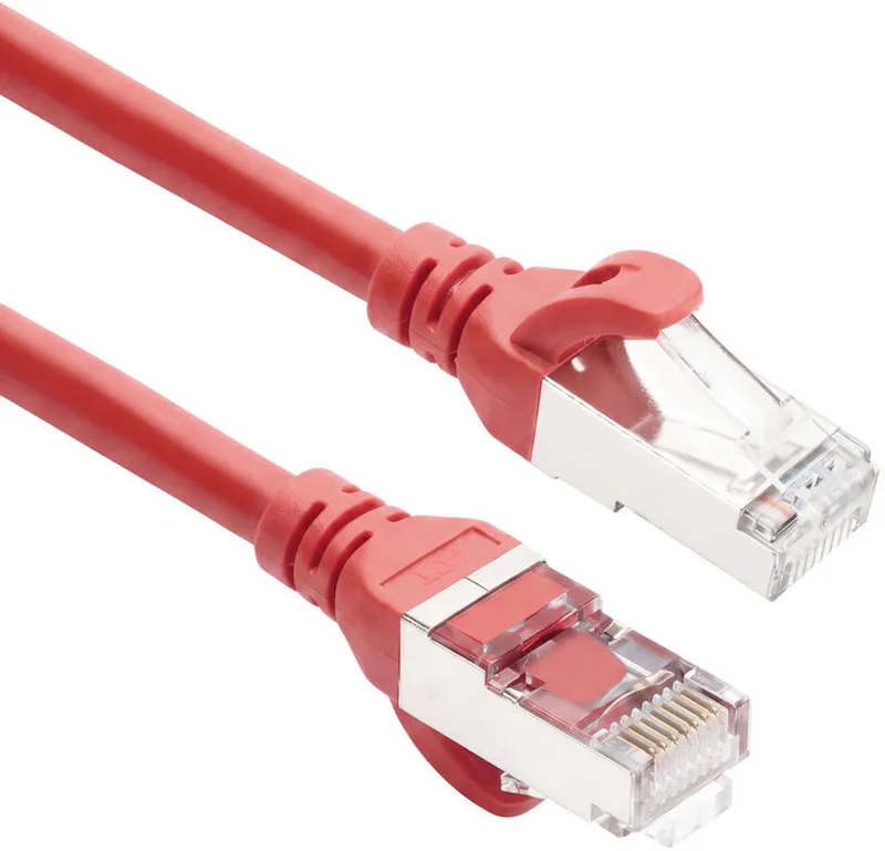 5 meter TPE S/FTP CAT6A ultra-flex patchkabel snagless met RJ45 connectoren FC2505 by ACT in Red – product photo