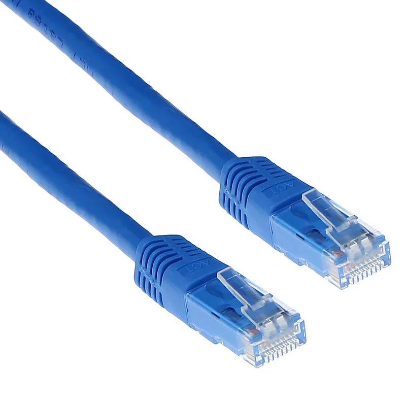 Blauwe 1 meter U/UTP CAT6 patchkabel met RJ45 connectoren IB8601 von ACT in Blau – Produktfoto