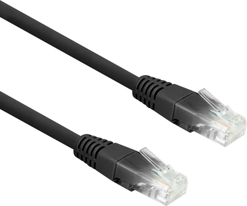 Eminent Zwarte 2 meter U/UTP CAT6 patchkabel met RJ45 connectoren IM8902 från ACT i Svart – produktbild
