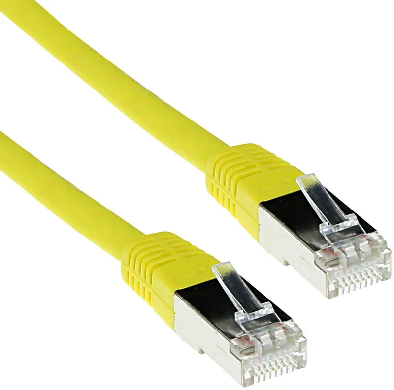 Gele 15 meter LSZH SFTP CAT6 patchkabel met RJ45 connectoren FB9815 by ACT in Yellow – product photo