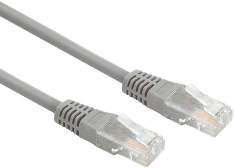 Grijze 1 meter LSZH U/UTP CAT5E patchkabel met RJ45 connectoren IB2001 by ACT in Grijs. – product photo