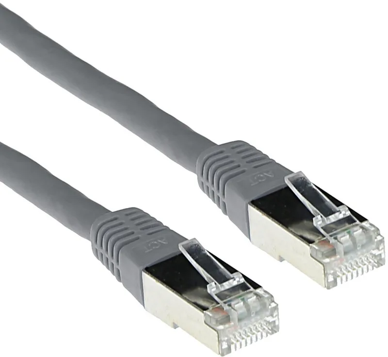 Grijze 5 meter LSZH SFTP CAT6A patchkabel met RJ45 connectoren IB4005 by ACT in Grey – product photo