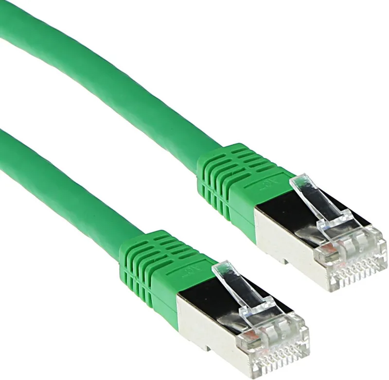 Groene 15 meter LSZH F/UTP CAT5E patchkabel met RJ45 connectoren IB7715 von ACT in Grün – Produktfoto