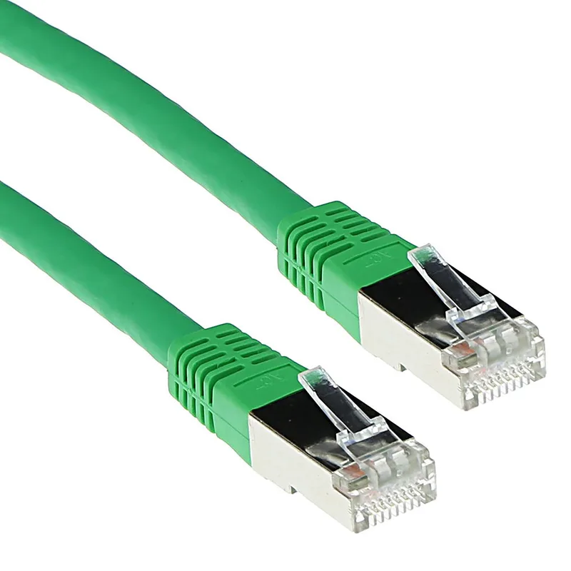 Groene 2 meter LSZH SFTP CAT6 patchkabel met RJ45 connectoren FB9702 by ACT in Groen. – product photo