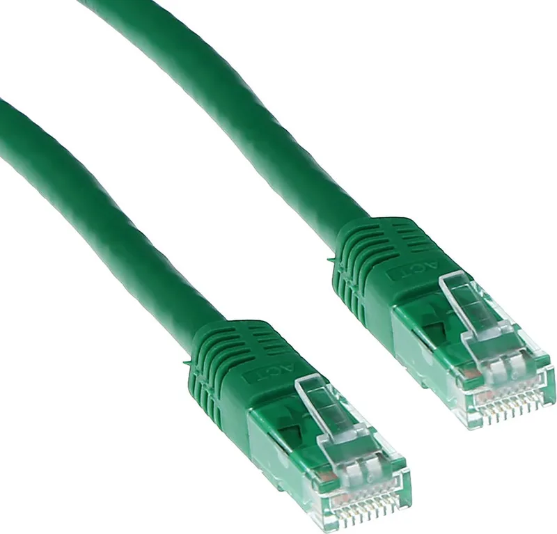 Groene 3 meter U/UTP CAT6 patchkabel met RJ45 connectoren IB8703 by ACT in Green – product photo