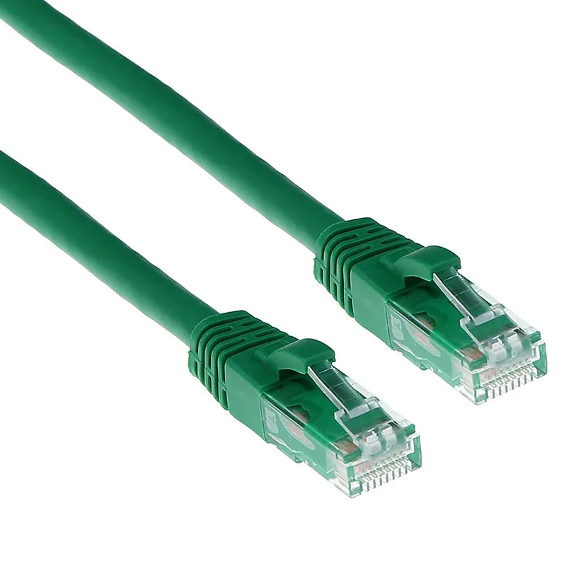 Groene 5 meter U/UTP CAT6A patchkabel snagless met RJ45 connectoren IB2705 de ACT en Vert – photo produit