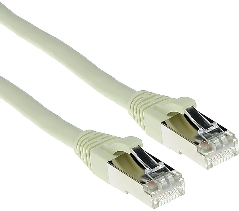 Ivoor 25 meter LSZH SFTP CAT6A patchkabel snagless met RJ45 connectoren FB7425 von ACT in Weiß – Produktfoto