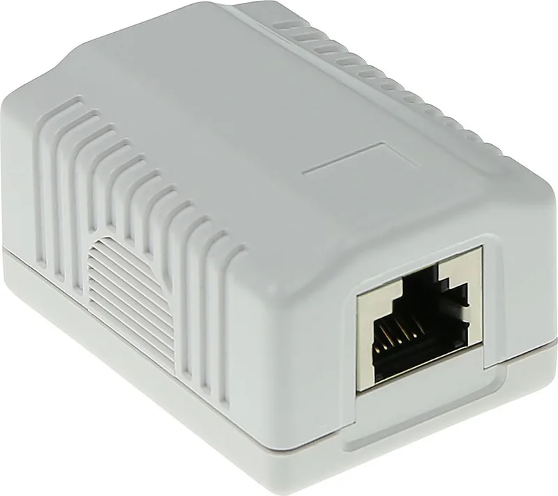 Modulair opbouwdoos shielded 1-voudig CAT6A FA7005 by ACT in Grey – product photo