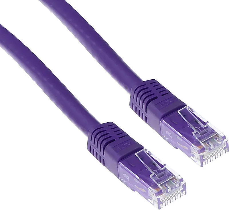 Paarse 1,5 meter U/UTP CAT6 patchkabel met RJ45 connectoren IB1751 by ACT in Purple – product photo