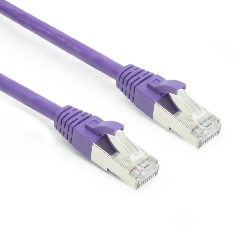 Paarse 3,00 meter SFTP CAT6A patchkabel snagless met RJ45 connectoren FB2303 från ACT i Lila – produktbild