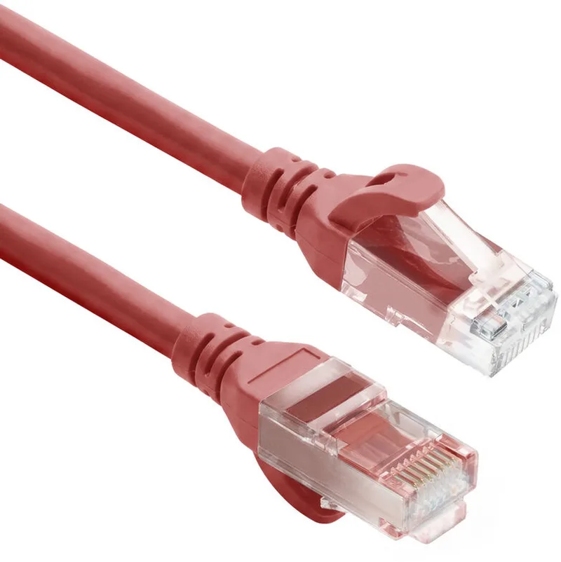 Rode 3 meter TPE U/UTP CAT6A ultra-flex patchkabel snagless met RJ45 connectoren FC1503 de ACT en Rouge – photo produit
