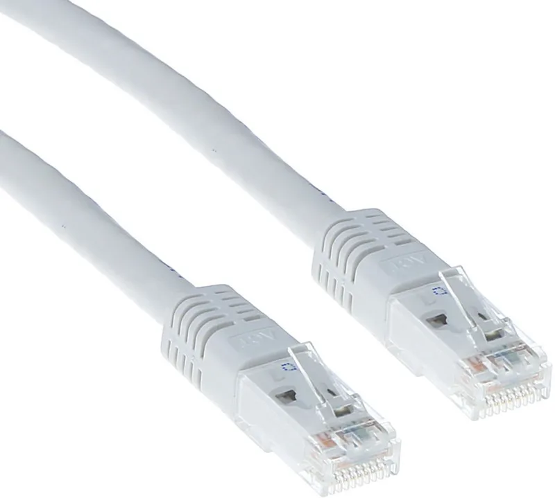 Witte 15 meter U/UTP CAT6A patchkabels met RJ45 connectoren IB9315 by ACT in White – product photo