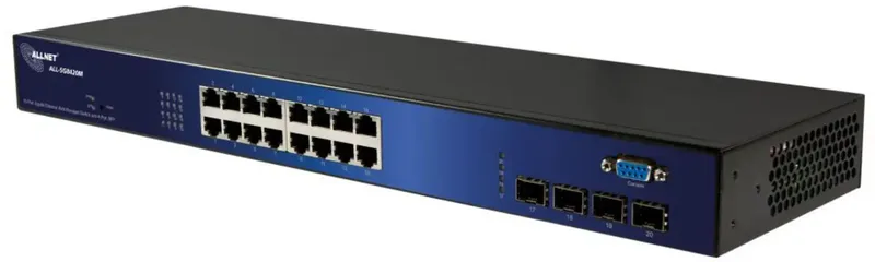 ALL-SG8420M ALL-SG8420M 19 netwerk switch 16 + 4 poorten 1000 MBit/s från ALLNET – produktbild