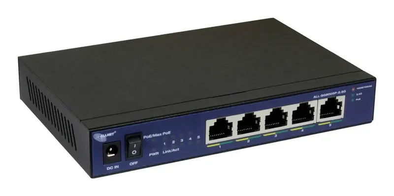 Switch 5 Port 10/100/1000TX 4x PoE unmanaged Layer2 Lüfterlos - Switch från ALLNET – produktbild