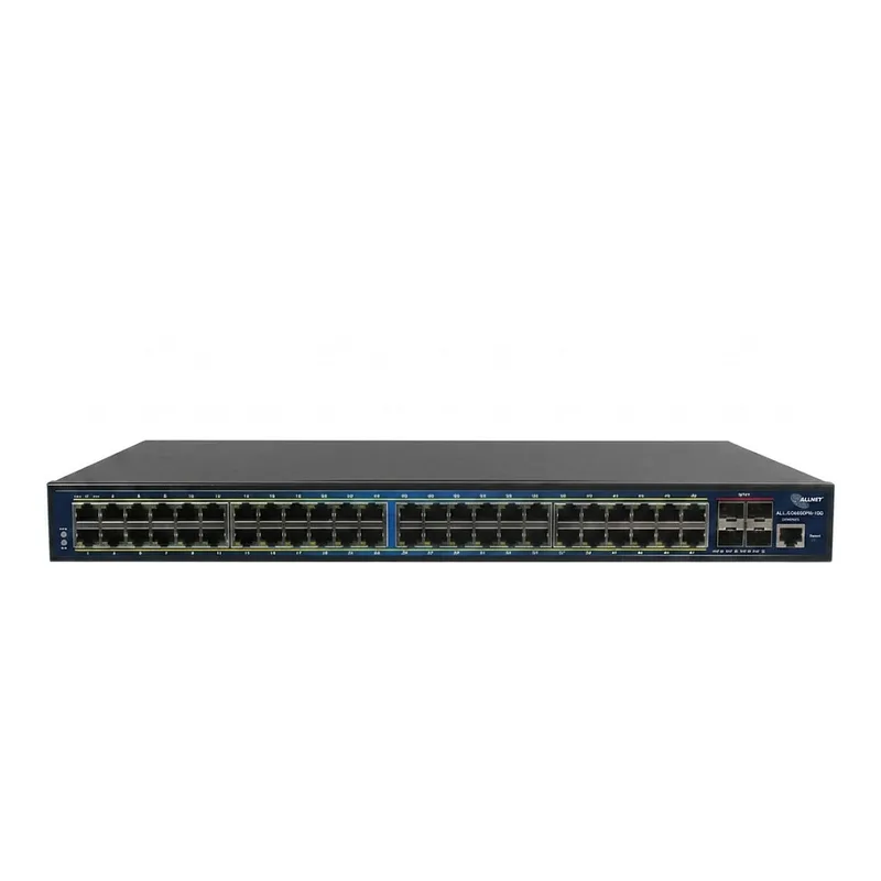 Switch full managed Layer2+ 52 Port â€¢ 48x GbE â€¢ PoE Budget 850W â€¢ 48x PoE at â€¢ 4x SFP+ â€¢ 19 â€¢ JSON API â€¢ ALL-SG8652PMJ-10G-850W by ALLNET – product photo