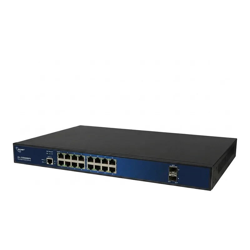 Switch full managed Layer2+ zbh. Ersatzwinkel für ALL-SGxx 18/26/28/54 - Kurze Ausführung von ALLNET – Produktfoto