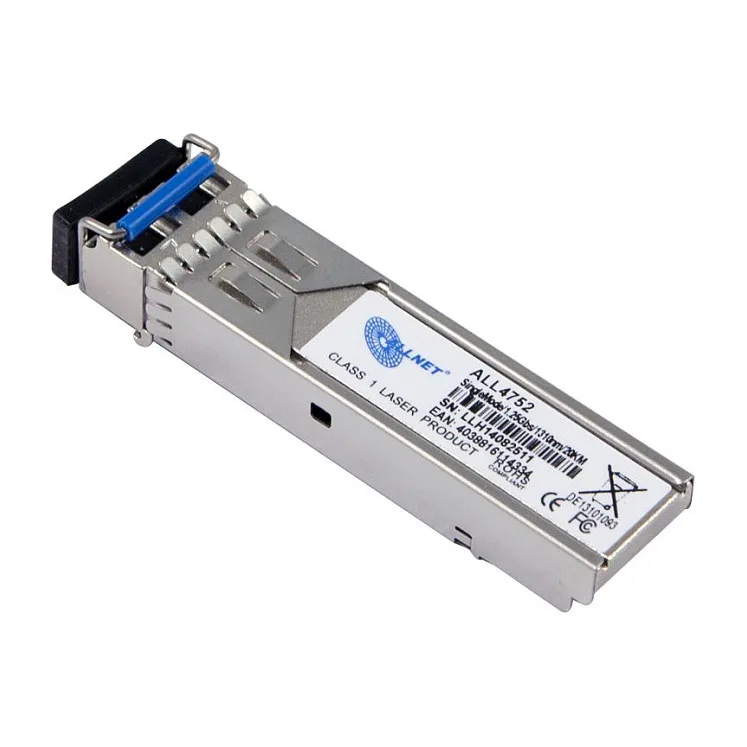 Switch Modul ALL4752-INDU SFP(Mini-GBIC), 1000Mbit, LX/LC, 20KM, Industrial, -40/+85 Grad von ALLNET – Produktfoto
