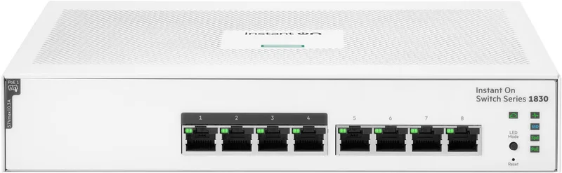 Switch Aruba Aruba Instant On 1830 8G 4p Class4 PoE 65W by Aruba in White – product photo