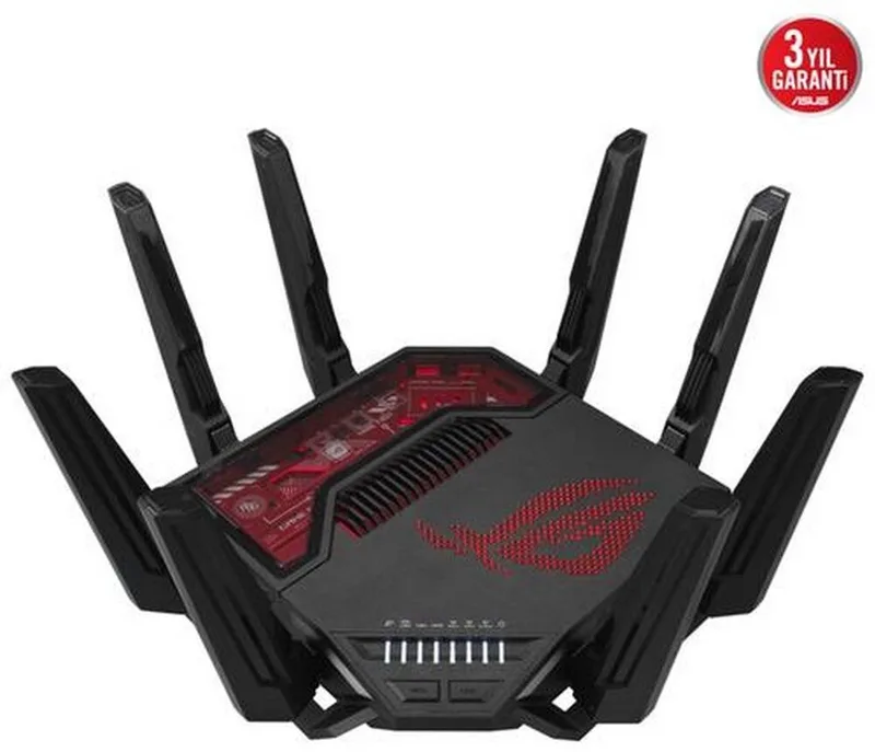 ROG Rapture GT-BE19000 - Gaming Router - WiFi Versterker - Tri-Band - 2.5 Gbps port - 19000 Mbps från ASUS i Svart – produktbild