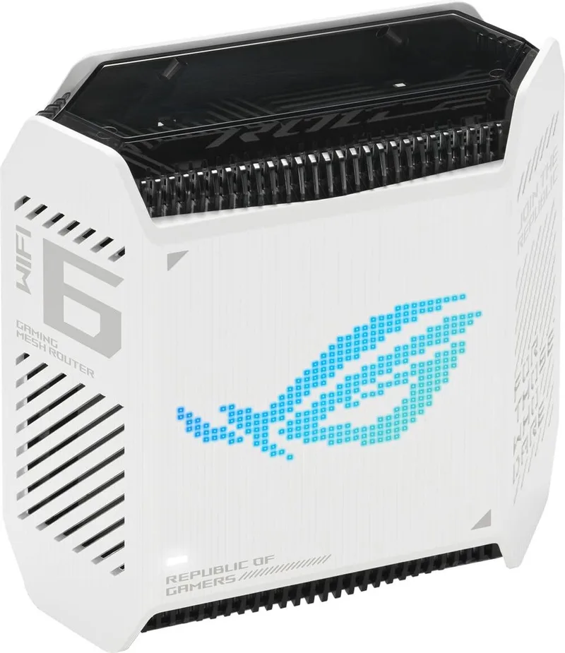 ROG Rapture GT6 - Draadloze Router - Mesh Wifi - Tri-Band - AiMesh - 1-Pack - Wit de ASUS en Blanc – photo produit