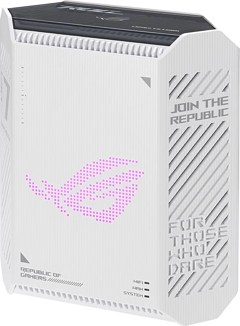 ROG Strix GS-BE7200 Dual-band WiFi 7 Gaming Router de ASUS en Blanc – photo produit