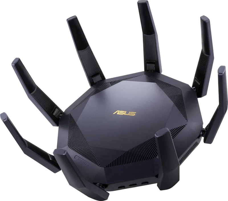 RT-AX89X - Gaming extendable router - 4G / 5G Router vervanger - WiFi 6 - AX6000 - 10G port från ASUS i Svart – produktbild