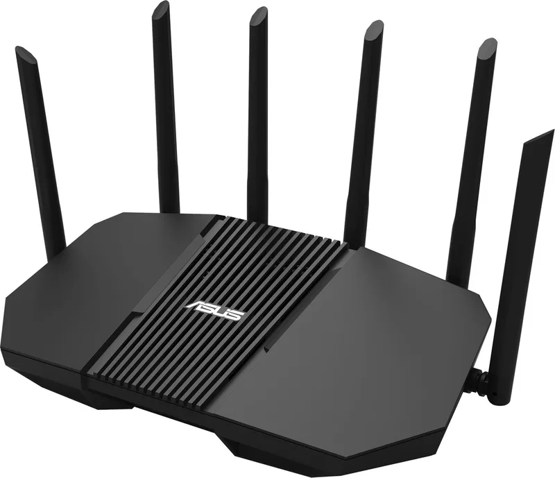 RT-BE90U BE9400 Tri-band WiFi 7 AiMesh Extendable Router, Quad 2.5 ports, 4K-QAM, MLO de ASUS en Noir – photo produit