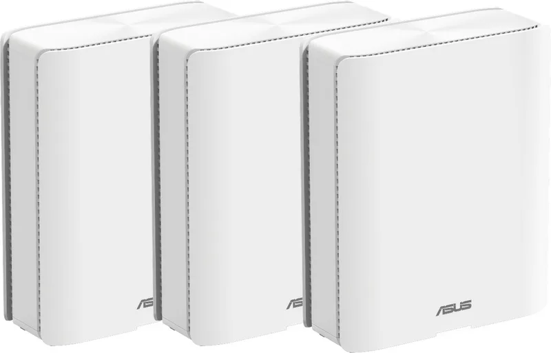 ZenWiFi BQ16 - Mesh WiFi - WiFi Versterker - WiFi 7 - Quad-Band - 25000 Mbps - 3-Pack de ASUS en Blanc – photo produit