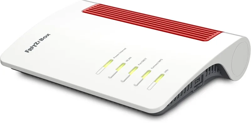FRITZ!Box 4690 - Router - WiFi Versterker - WiFi 7 - 10 Gbps - Edition International van AVM in Wit – productfoto