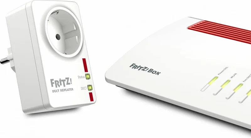 FRITZ!DECT Repeater 100 - Range Extender - Duits Model de AVM en Blanc – photo produit