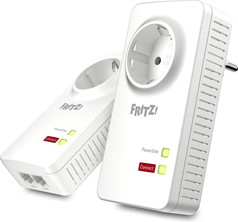 INTD AVM FRITZ! Powerline 1220E KIT 1200 by AVM in White – product photo