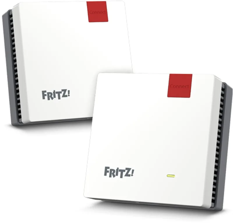 Mesh Set 20003112, Rood, Wit, Intern, Mesh-systeem, Systeem, Dual-band (2.4 GHz / 5 GHz), Wi-Fi 6 (802.11ax) van AVM in Rood, Wit – productfoto