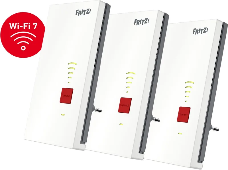 Mesh WiFi Set 2700 – WiFi 7 - 3-pack - Dual-band - 6500 Mbit/s by AVM in White – product photo