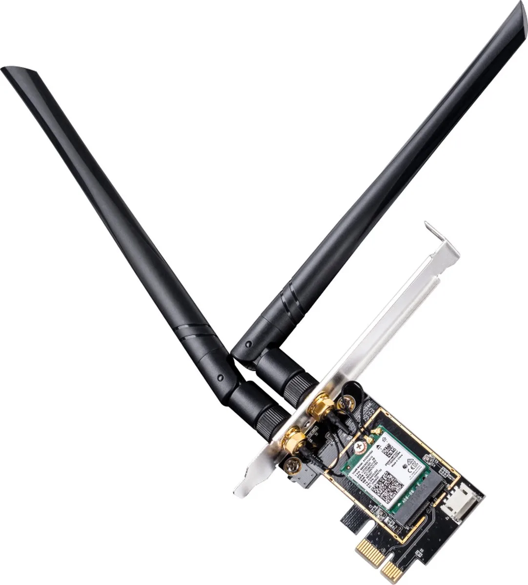 AX5400 Tri-Band Wi-Fi 6 PCIe Adapter – Intel Wi-Fi 6/6E, Bluetooth 5.2 van Cudy – productfoto
