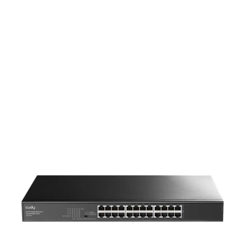 GS1024E 24-Port Gigabit Switch Light Managed Rackmount de Cudy – photo produit