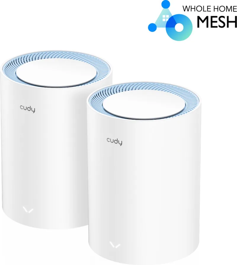 M1200 2-PACK Access Point - Dual-Band Wi-Fi 5 - 2,4/5 GHz by Cudy in White – product photo