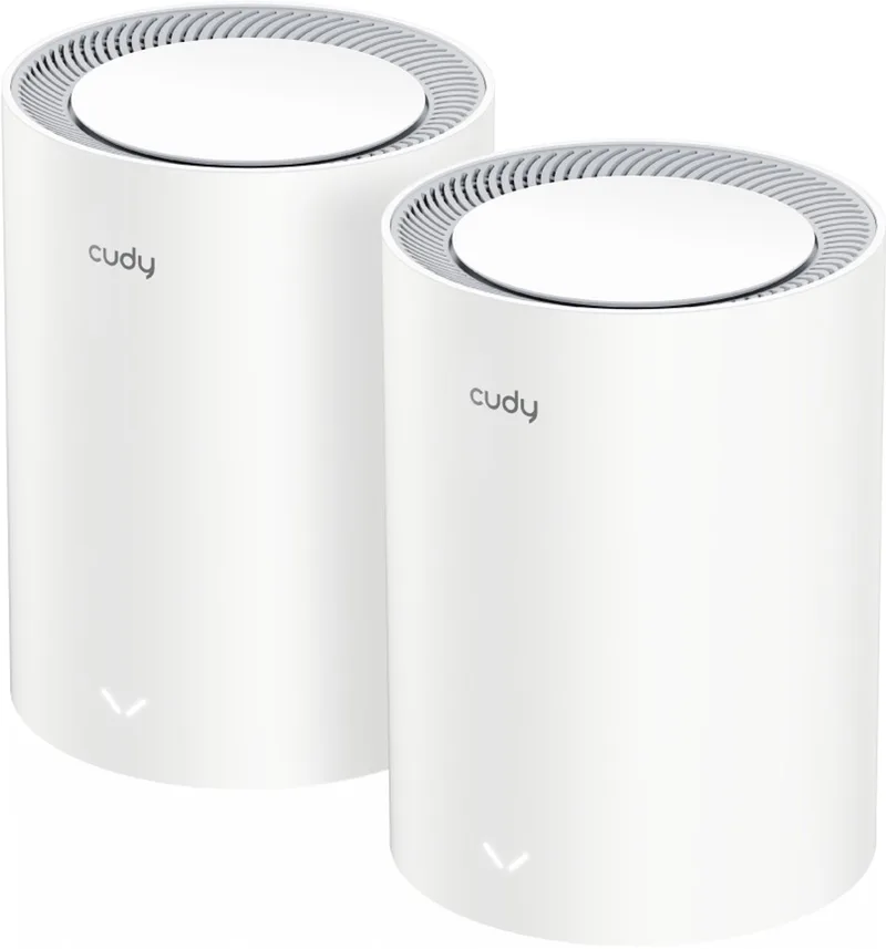 M3000 2-PACK Mesh-WLAN-System Dual-Band (2,4 GHz/5 GHz) Wi-Fi 6 (802.11ax) Grau - Weiß 1 Intern (M3000(2-Pack) V2. de Cudy en Noir – photo produit