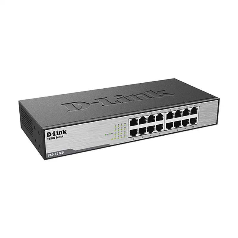 DES-1016D - Netwerkswitch - 16 Poorten - Unmanaged de D-Link en Noir – photo produit