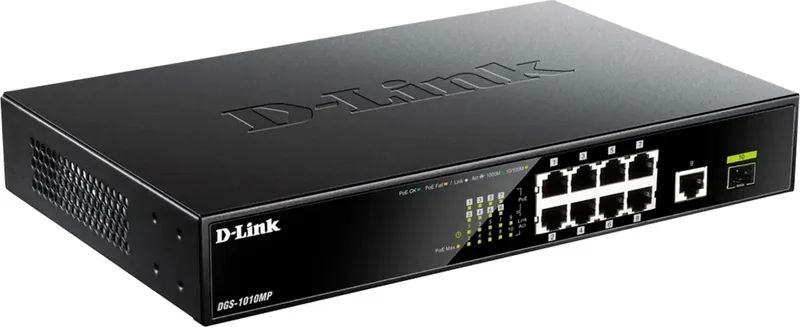 DGS-1010MP/E DGS-1010MP/E Netwerk switch 20 GBit/s van D-Link – productfoto