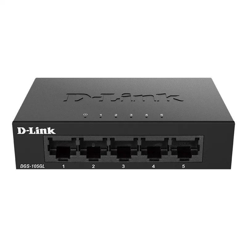 DGS-105GL - Netwerkswitch - Unmanaged - 5 Poorten von D-Link in Weiß – Produktfoto