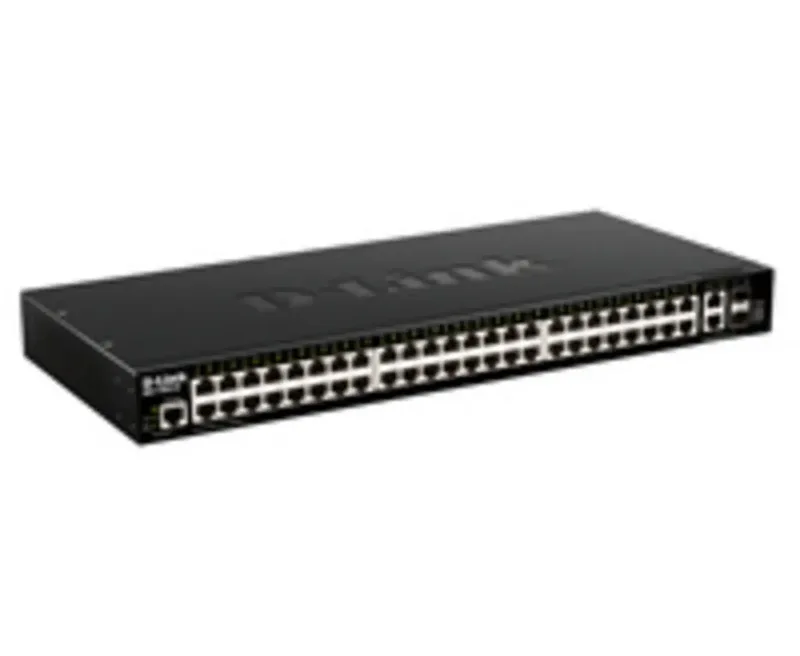 DGS-1520-52/E D-Link DGS-1520-52/E 52-Port Smart Manag Netwerk switch van D-Link in Zwart – productfoto