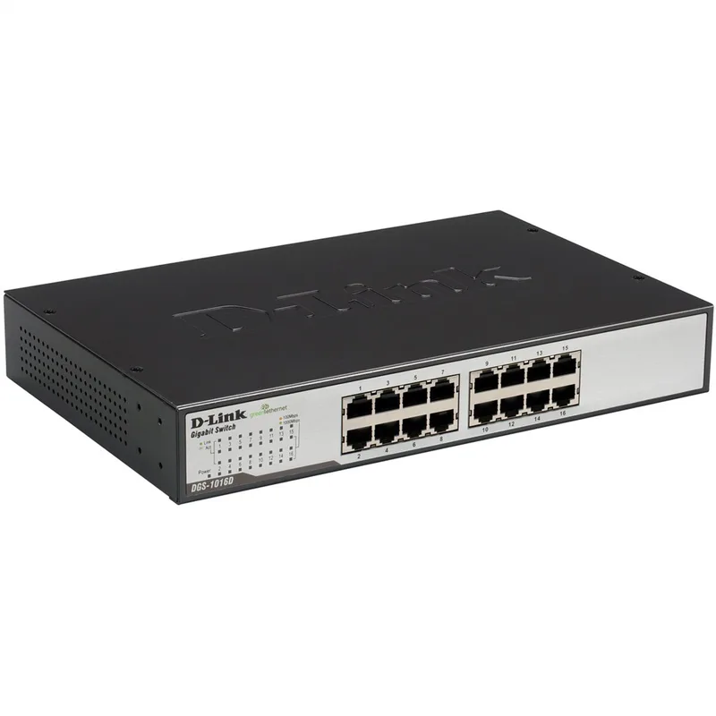 DGS1016D/E - Netwerkswitch - 16-Poorten - Unmanaged de D-Link en Noir – photo produit