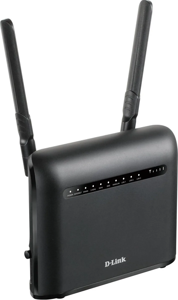 DWR-953V2 - Router - 4G LTE - 1200 Mbps - Wi-Fi 5 von D-Link in Schwarz – Produktfoto
